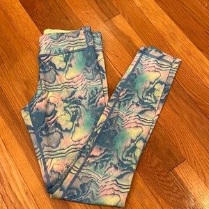 Ivivva girls leggings tie dye size 14